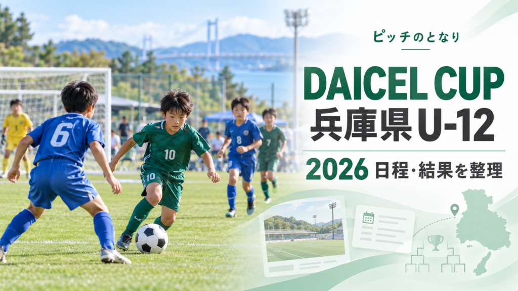 DAICEL CUP兵庫県U-12をイメージした少年サッカーU-12大会のアイキャッチ画像