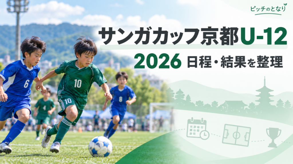 サンガカップ京都U-12をイメージした少年サッカーU-12大会のアイキャッチ画像