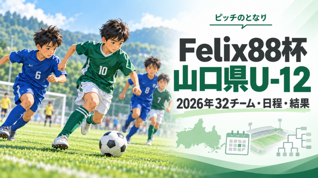 Felix88杯 山口県U-12をイメージした少年サッカーU-12大会のアイキャッチ画像