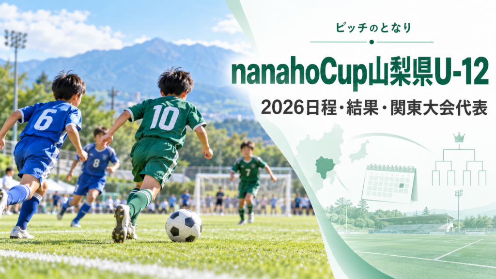 nanahoCup山梨県U-12をイメージした少年サッカーU-12大会のアイキャッチ画像