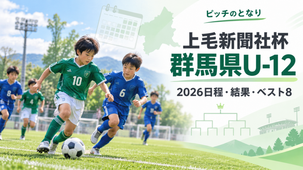 上毛新聞社杯 群馬県U-12をイメージした少年サッカーU-12大会のアイキャッチ画像